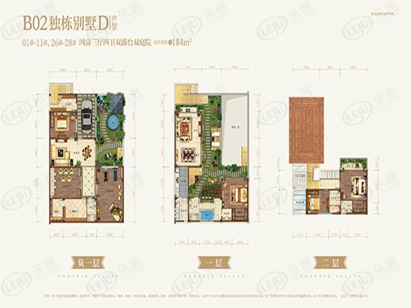 富力凤凰谷独栋别墅d户型图