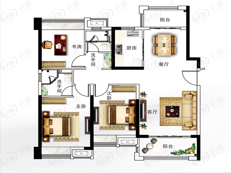 新力翡翠湾01户型户型图