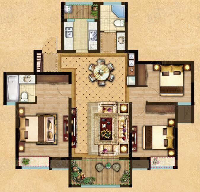 泰兴塞纳公馆户型图