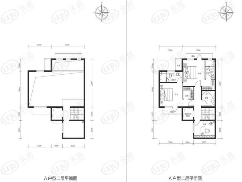 北京城建北京合院a户型户型图
