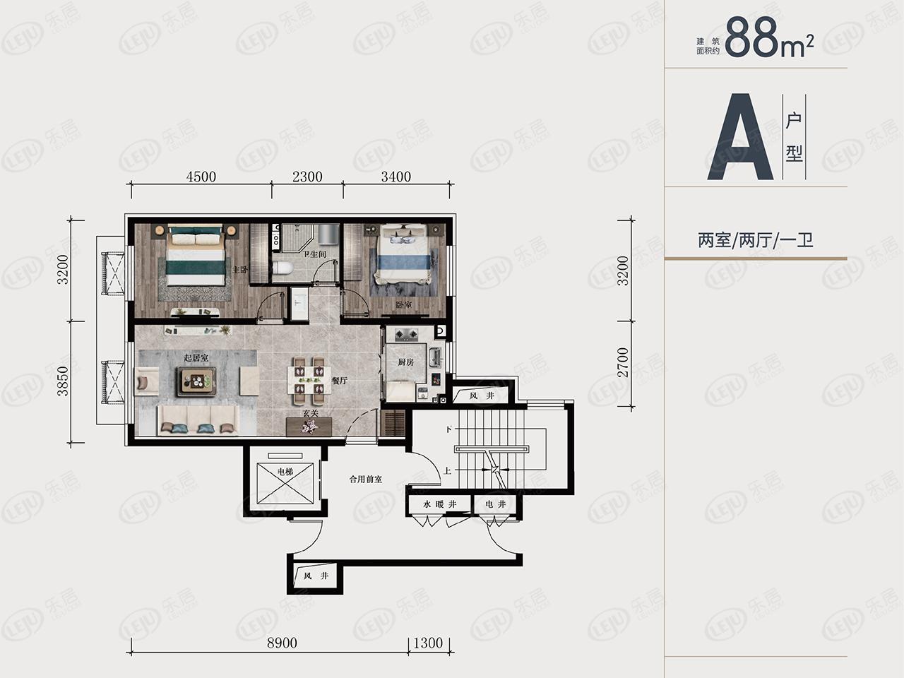 万科金域悦府a户型户型图