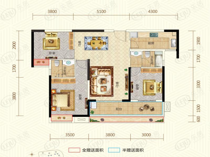 洋丰·地高上上城阅境户型图