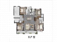 崇文花园4室2厅2卫户型图