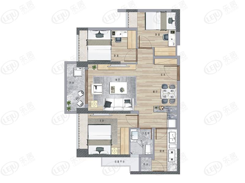 深业鹤塘岭花园住宅07户型图