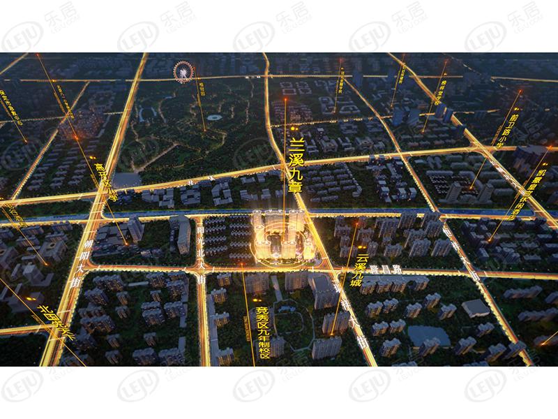 中翔·兰溪九章位置交通图