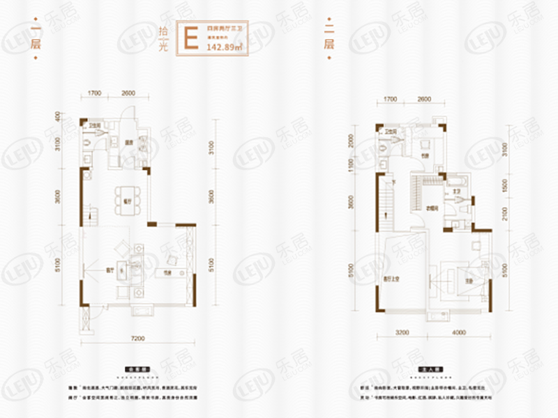 华远碧桂园海蓝城e户型户型图