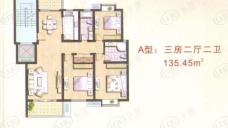 嘉华居三房二厅二卫-130-140平方米-16套户型图