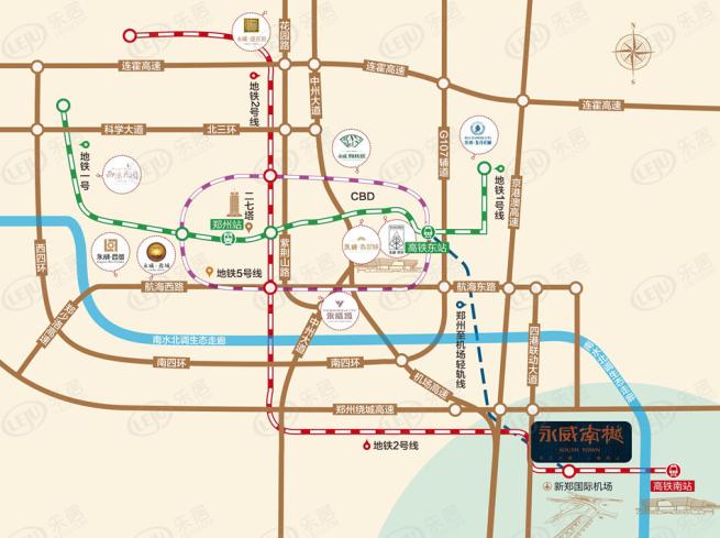永威南樾位置交通图
