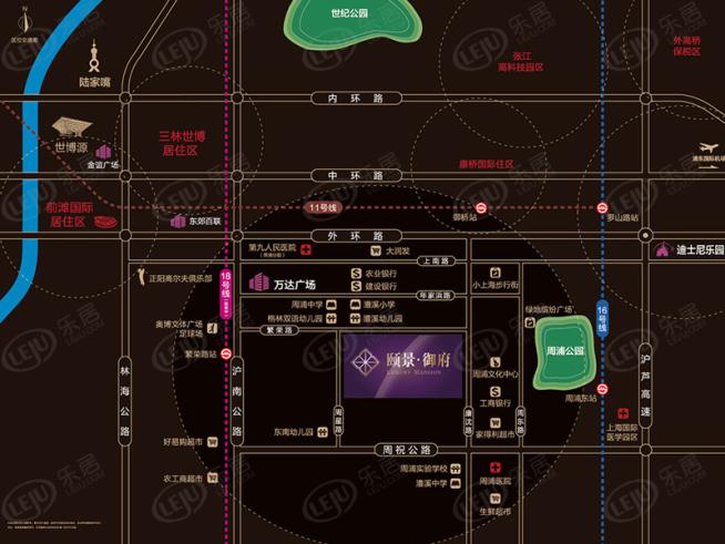 明天华城位置交通图