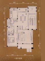 原野花园房型: 叠加别墅;  面积段: 177 －190 平方米;
户型图
