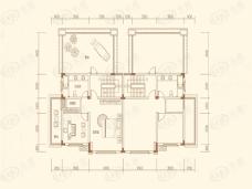 匀都国际E户型居  室：6室2厅3卫1厨建筑面积：230.69㎡ 1层户型图