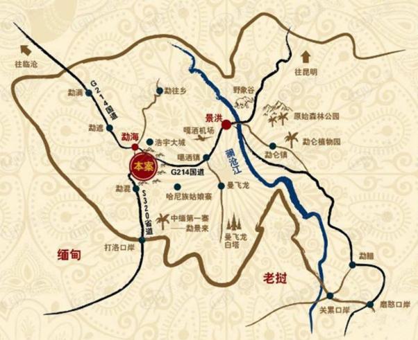 云南饭店位置交通图