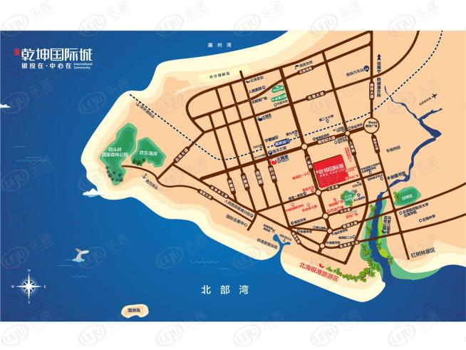 乾坤国际城位置交通图