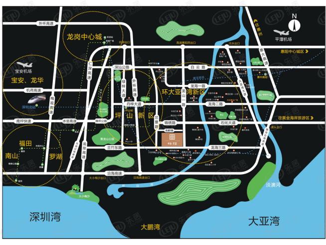丰谷天玺位置交通图