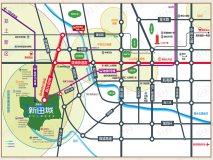 新田城六期南山位置交通图