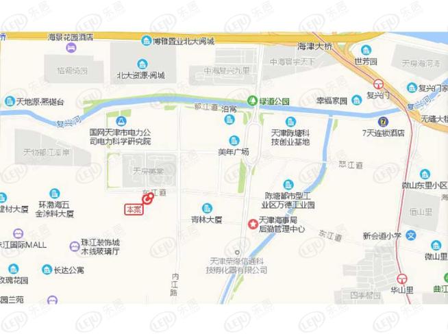 绿城天津诚园位置交通图