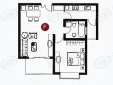 紫虹嘉苑二期房型: 一房;  面积段: 84.38 －84.38 平方米;
户型图