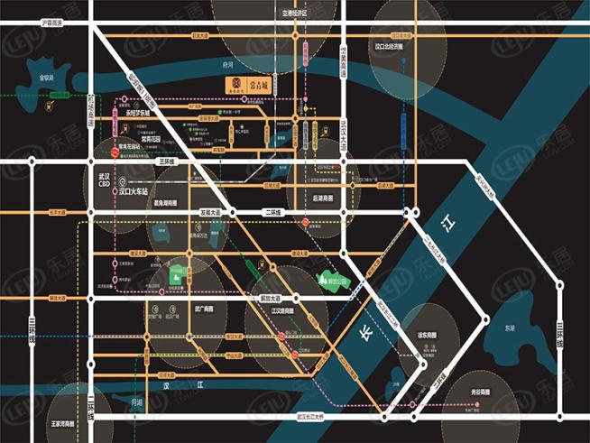 地铁时代·常青城位置交通图