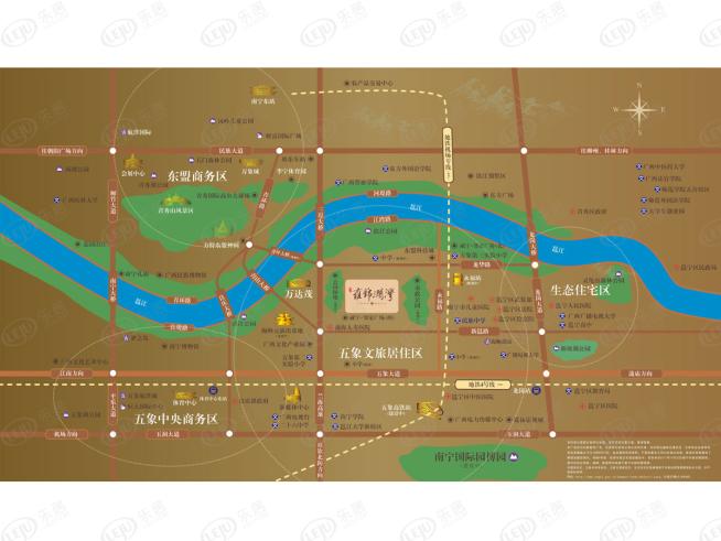 蓝光雍锦澜湾位置交通图