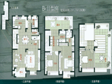 亿豪名邸房型: 叠加别墅;  面积段: 172 －175 平方米;户型图