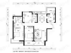唐山雅颂居A户型167.78平米（167平米）三室两厅两卫户型图