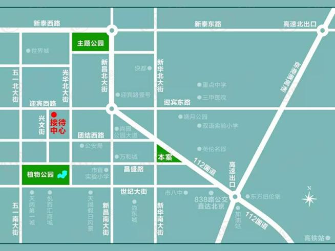 旭坤蓝山商街位置交通图