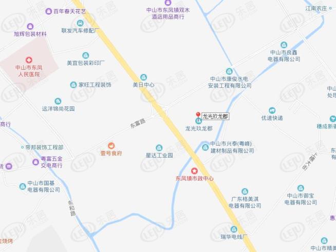 龙光玖龙郡位置交通图