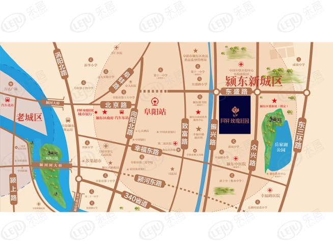 同昇·玫瑰庄园位置交通图
