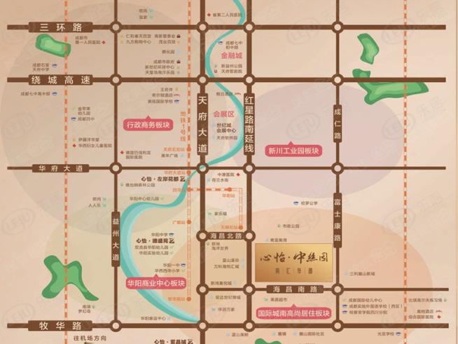 心怡中丝园南汇华都位置交通图