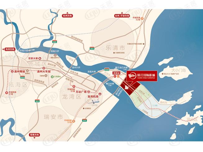 瓯江国际新城位置交通图