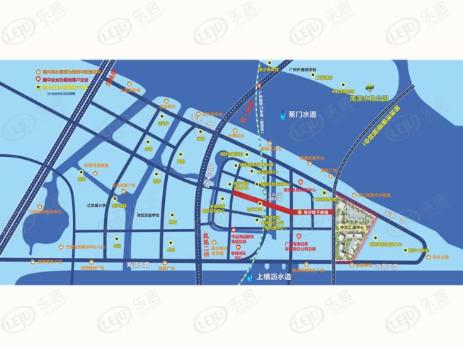 中交·汇通中心位置交通图