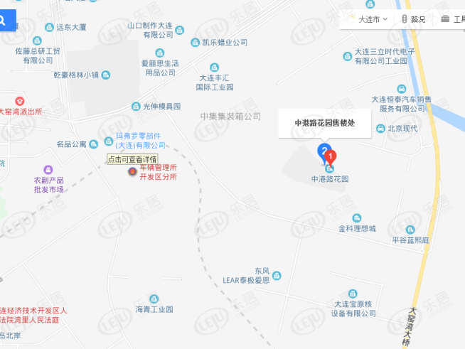 中港路花园位置交通图